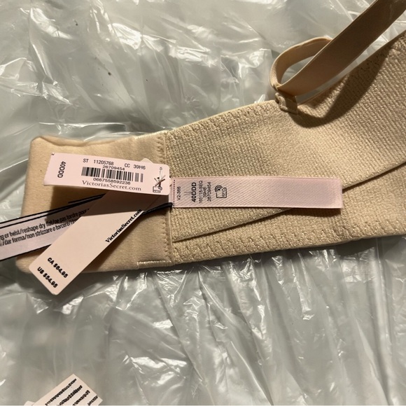 Victoria's Secret Bra Body by Victoria Strapless Lined Underwire Light Beige - Picture 9 of 10